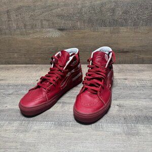 Vans Sk8 Cordura Chili Pepper Red High Top Sneakers Men's Size 10